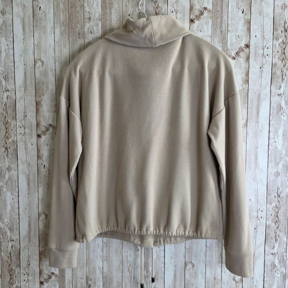Women's Cable & Gauge Studio Beige Cowl Neck Sweater S - Picture 4 of 7